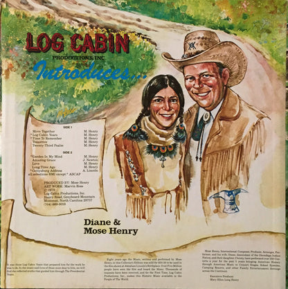 Diane & Mose Henry : Abraham Lincoln's Log Cabin Years (LP, Album, Col)