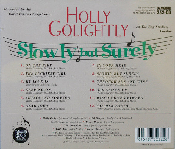 Holly Golightly : Slowly But Surely (CD, Album)