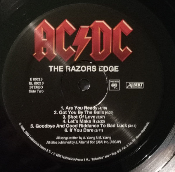 AC/DC : The Razors Edge (LP, Album, RM, 180)