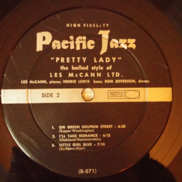 Les McCann Ltd. : Pretty Lady (LP, Album, Mono)
