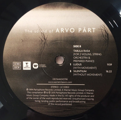 Arvo Pärt : The Sound Of Arvo Pärt (LP, Comp, Gat)