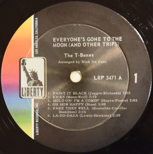 The T-Bones : Everyone's Gone To The Moon (And Other Trips) (LP, Album, Mono)