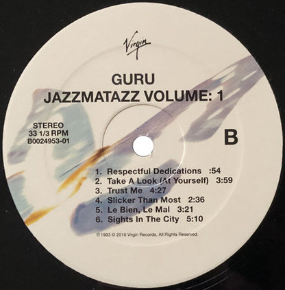 Guru : Jazzmatazz Volume 1 (LP, Album, RE)