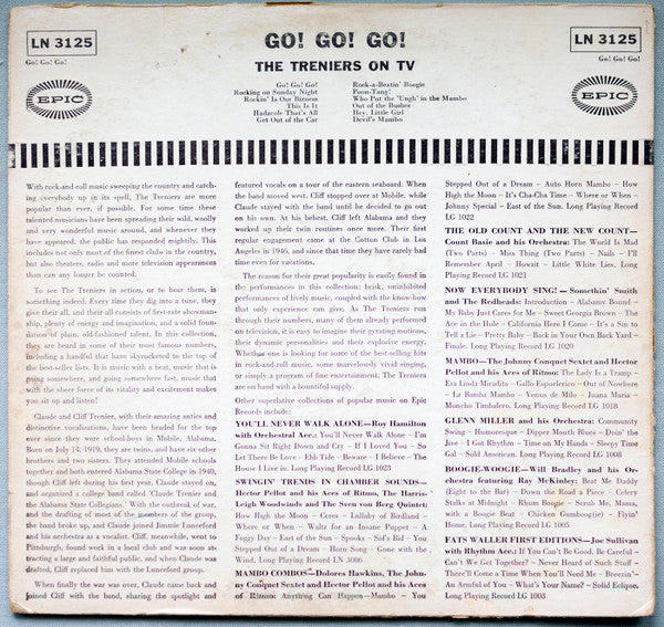 The Treniers : Go! Go! Go! The Treniers on TV (LP, Album, Mono)