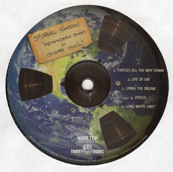Sturgill Simpson : Metamodern Sounds In Country Music (LP, Album, RP, Gat)