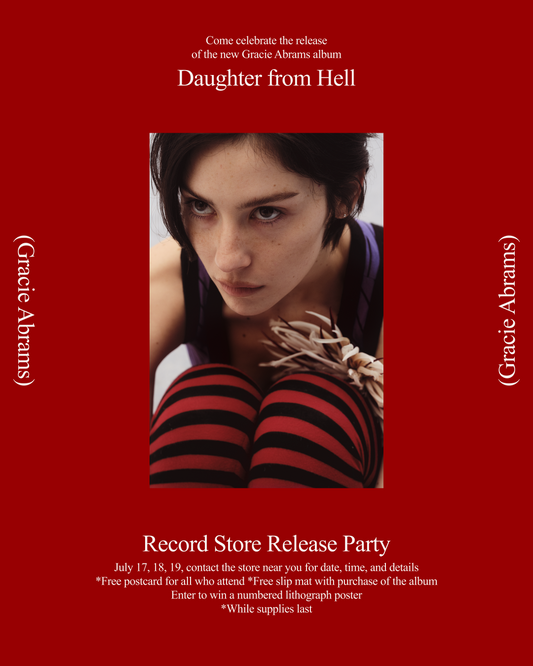 Gracie Abrams Listening Party 7/17 @ 6pm