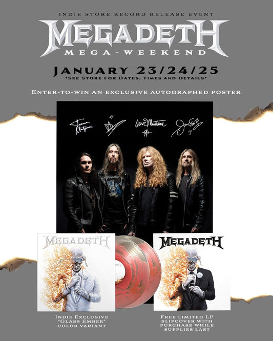 Megadeth MEGA-WEEKEND Listening Party - Sunday 1/25 @ 5 p.m.