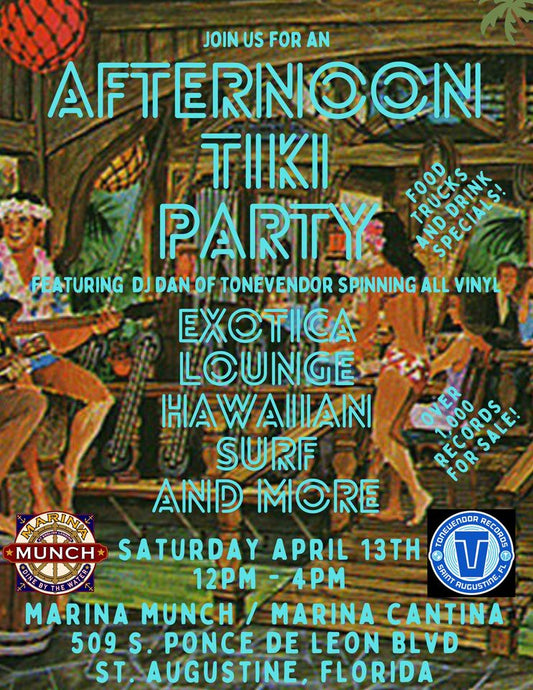 Afternoon Tiki Party & Vinyl Record Sale @ Marina Munch
