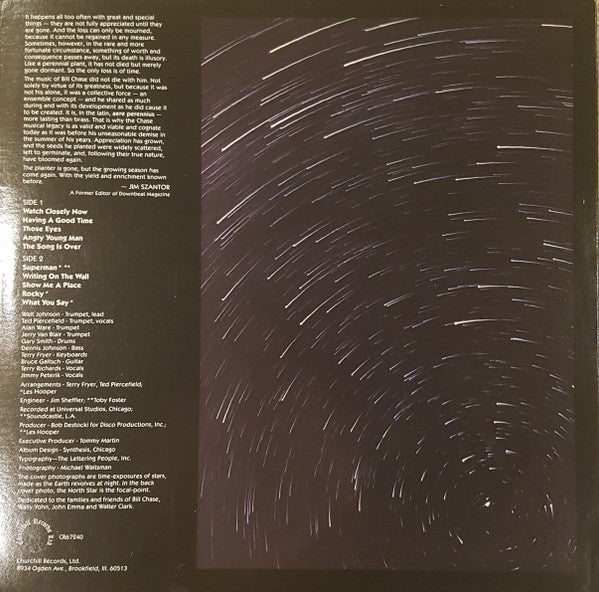 Chase (5) : Watch Closely Now (LP, Album)