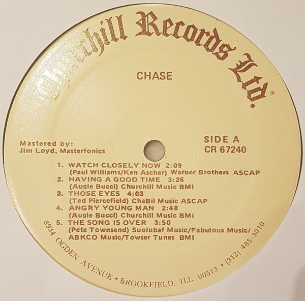 Chase (5) : Watch Closely Now (LP, Album)