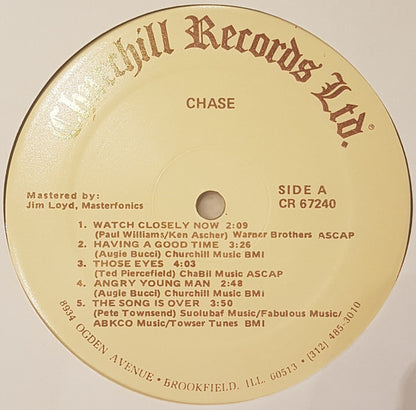 Chase (5) : Watch Closely Now (LP, Album)