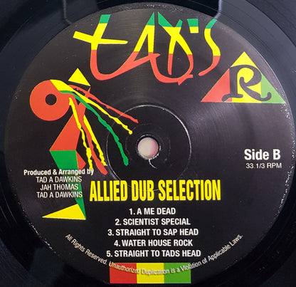 Scientist Vs Tad A. Dawkins : Allied Dub Selection (LP, Album, RE)