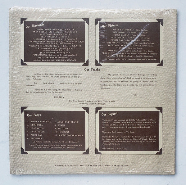 Charles Sandage : Arkansas - Just The Other Day (LP, Album)