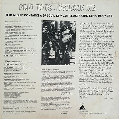 Marlo Thomas And Friends : Free To Be...You And Me (LP, Album, RE)