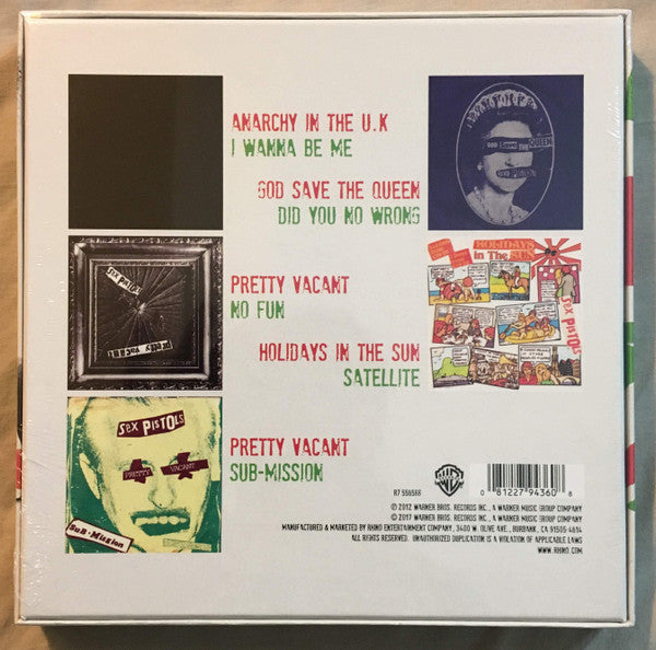 Sex Pistols : Anarchy In The U.K. - The U.K. & U.S. 7" Singles (5x7", RE + Box, RSD, Comp)