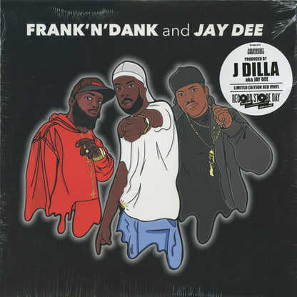 Frank'N'Dank* And Jay Dee : Frank'N'Dank And Jay Dee EP (12", EP, RSD, Ltd, Red)