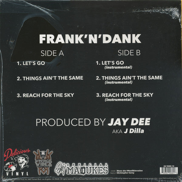 Frank'N'Dank* And Jay Dee : Frank'N'Dank And Jay Dee EP (12", EP, RSD, Ltd, Red)