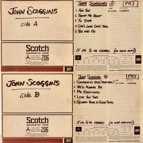John Scoggins : Pressed For Time (LP, Album, RE)