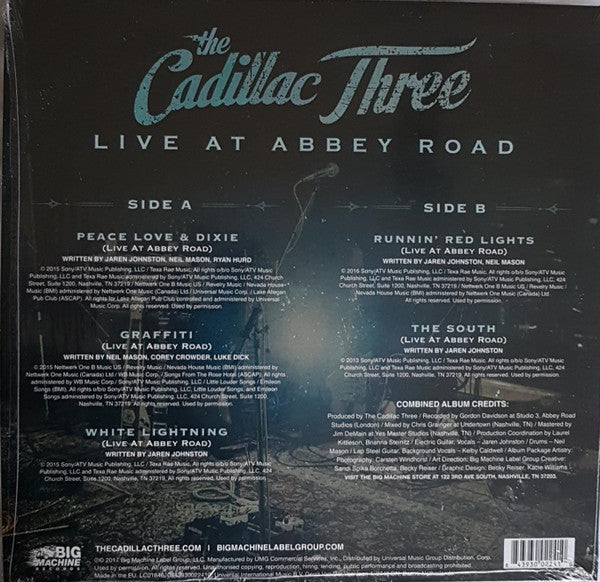 The Cadillac Three : Live At Abbey Road (10", EP, Ltd)