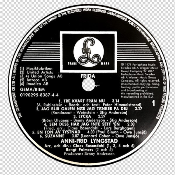 Anni-Frid Lyngstad : Frida (LP, Album, RSD, Ltd, RE, Gat)