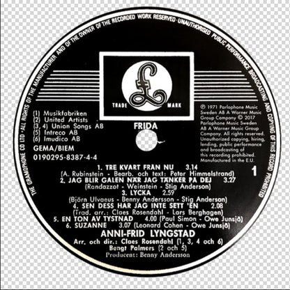 Anni-Frid Lyngstad : Frida (LP, Album, RSD, Ltd, RE, Gat)