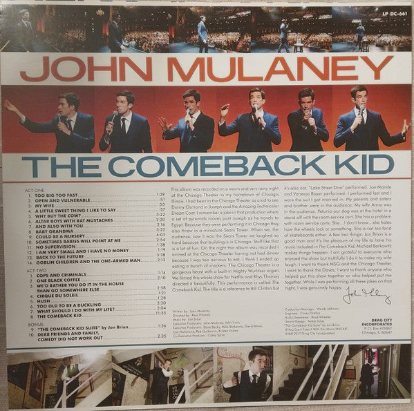 John Mulaney : The Comeback Kid (LP, Album)