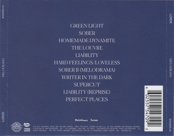 Lorde : Melodrama (CD, Album)