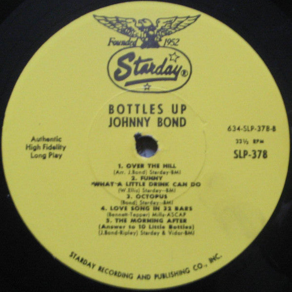 Johnny Bond : Bottles Up (LP, Album)