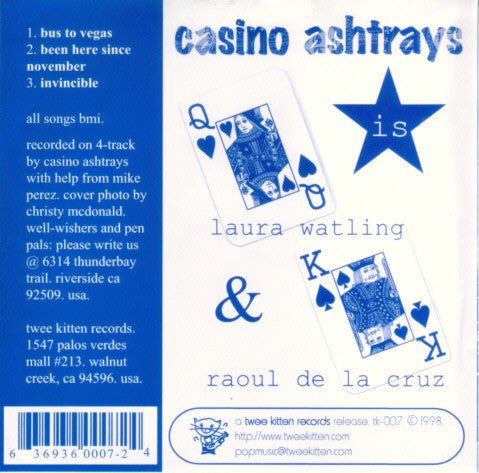 The Casino Ashtrays : Bus To Vegas (CD, EP)