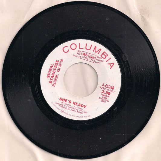 Spiral Starecase Featuring: Patrick Upton : She's Ready (7", Single, Mono, Promo)