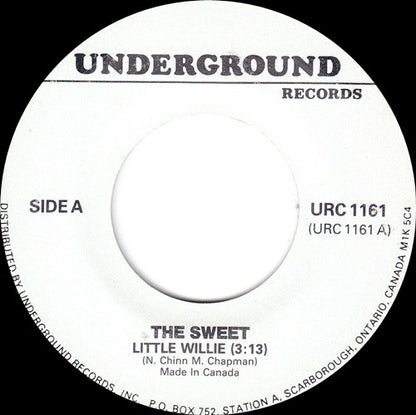 The Sweet / The Choir : Little Willie / It's Cold Outside (7")