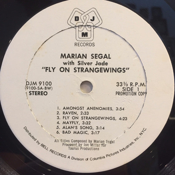 Marianne Segal With Jade (35) : Fly On Strangewings (LP, Album, Promo)