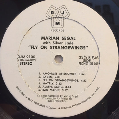 Marianne Segal With Jade (35) : Fly On Strangewings (LP, Album, Promo)