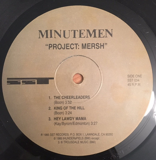Minutemen : Project: Mersh (12", EP)