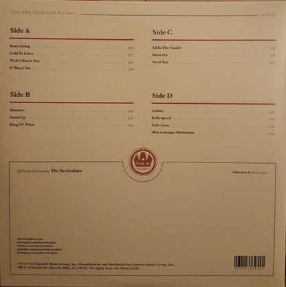 The Revivalists : Men Amongst Mountains (2xLP, Album, Gat)