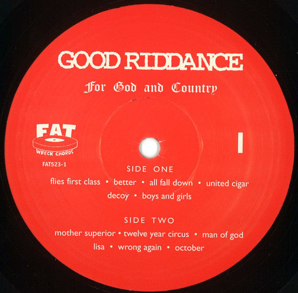 Good Riddance : For God And Country (LP, Album, RE, RP)