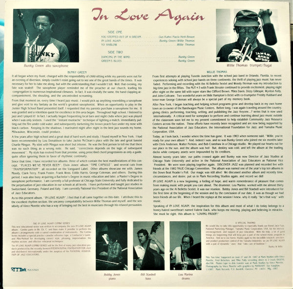 Willie Thomas / Bunky Green : In Love Again (LP)