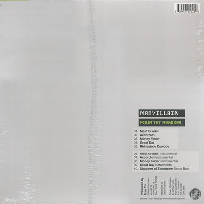 Madvillain : Four Tet Remixes (12", EP, RE)
