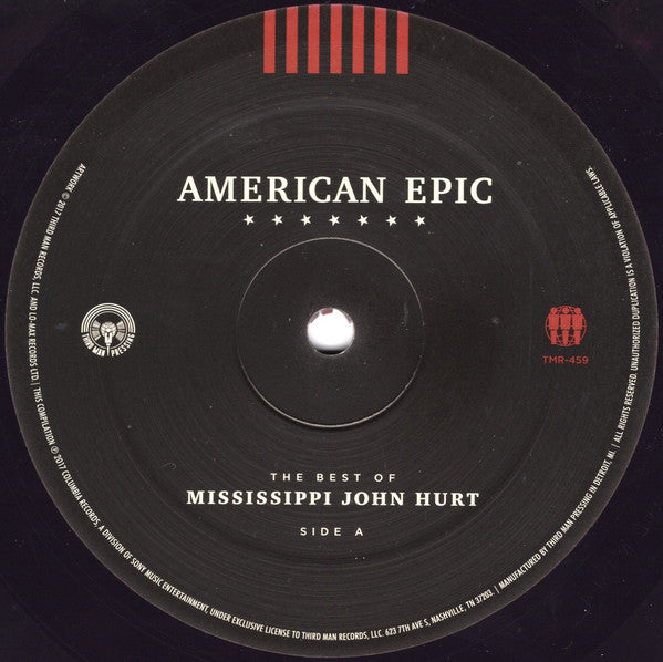 Mississippi John Hurt : American Epic (The Best Of: Mississippi John Hurt) (LP, Comp, 180)