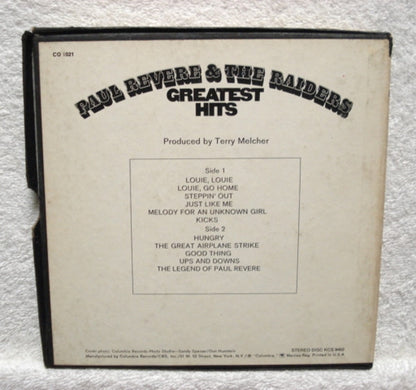 Paul Revere & The Raiders : Paul Revere & The Raiders' Greatest Hits (Reel, 4tr Stereo, 7" Reel, Comp)