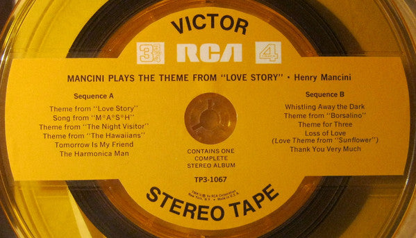 Henry Mancini : Mancini Plays The Theme From "Love Story" (Reel, 4tr Stereo, 7" Reel, Album)