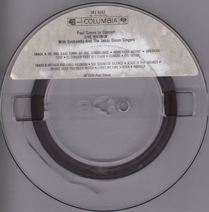 Paul Simon With Urubamba And The Jessy Dixon Singers : Paul Simon In Concert Live Rhymin' (Reel, 4tr Stereo, 7" Reel)