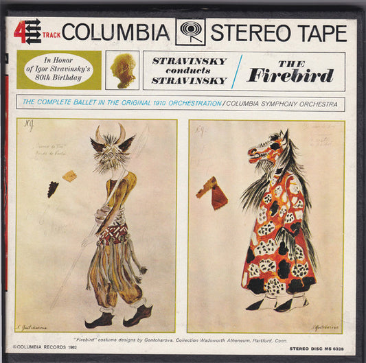 Igor Stravinsky - Columbia Symphony Orchestra : The Firebird (Reel, 4tr Stereo, 7" Reel)