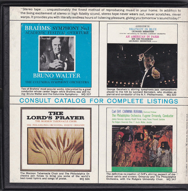 Igor Stravinsky - Columbia Symphony Orchestra : The Firebird (Reel, 4tr Stereo, 7" Reel)
