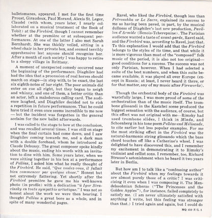 Igor Stravinsky - Columbia Symphony Orchestra : The Firebird (Reel, 4tr Stereo, 7" Reel)