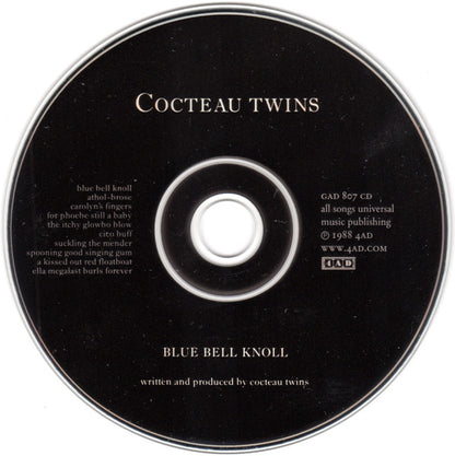 Cocteau Twins : Blue Bell Knoll (CD, Album, RE, RM, WEA)