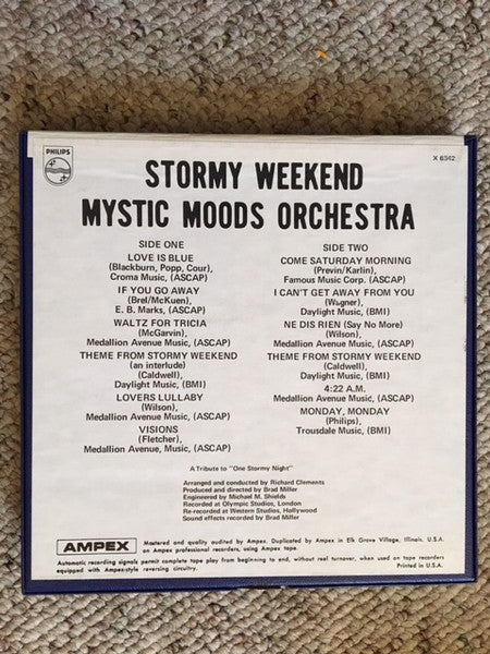 The Mystic Moods Orchestra : Stormy Weekend (Reel, 4tr Stereo, 7" Reel)