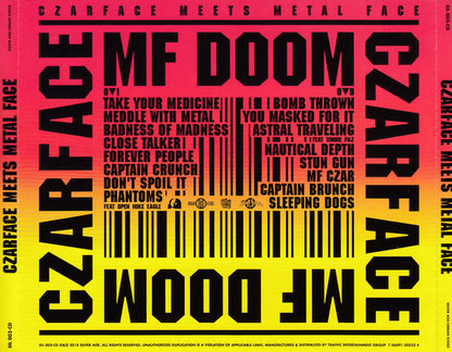 Czarface, MF Doom : Czarface Meets Metal Face (CD, Album)