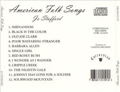 Jo Stafford : Jo Stafford Sings American Folk Songs (CD, RE)