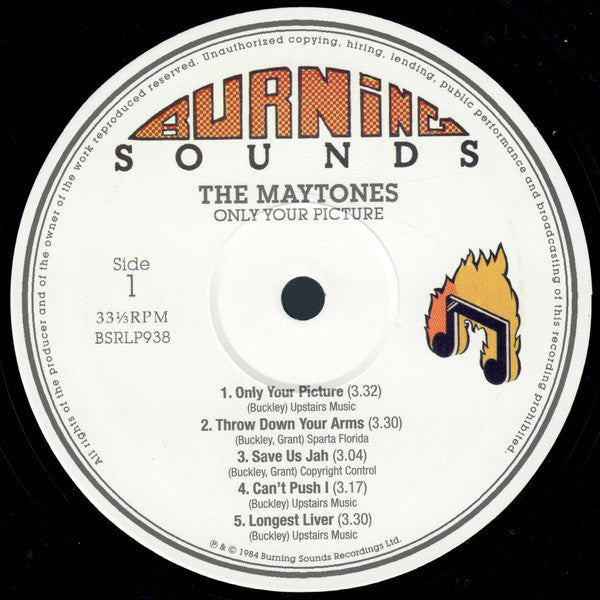 The Maytones : Only Your Picture (LP, Album, RE, 180 + 12", Maxi)